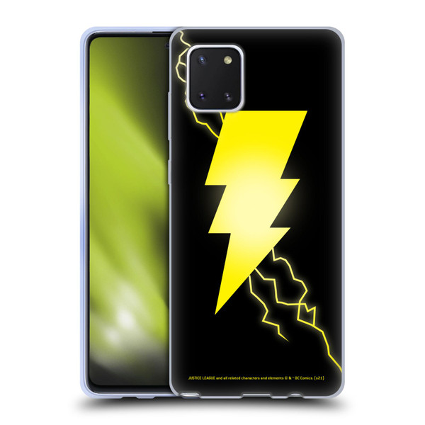 Justice League DC Comics Shazam Black Adam Classic Logo Soft Gel Case for Samsung Galaxy Note10 Lite