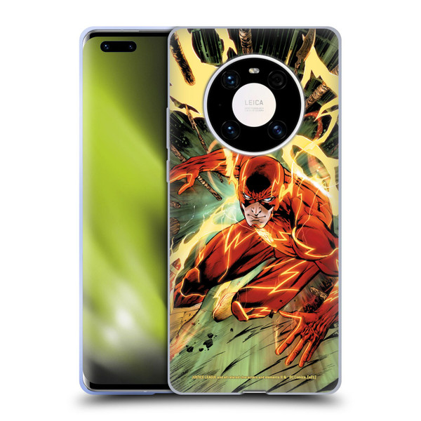 Justice League DC Comics The Flash Comic Book Cover New 52 #9 Soft Gel Case for Huawei Mate 40 Pro 5G