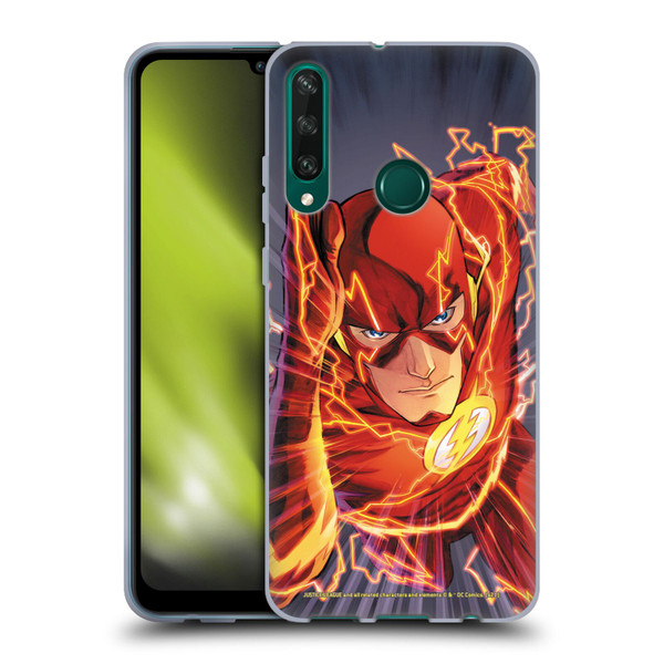 Justice League DC Comics The Flash Comic Book Cover Vol 1 Move Forward Soft Gel Case for Huawei Y6p