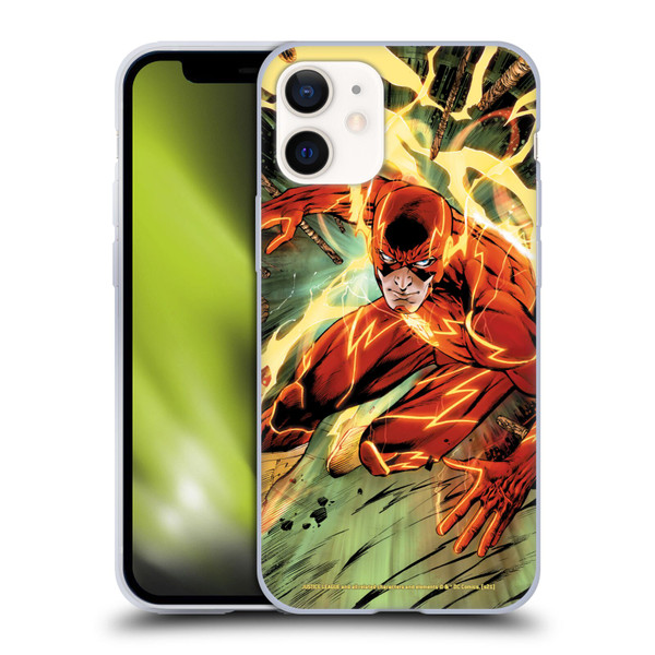 Justice League DC Comics The Flash Comic Book Cover New 52 #9 Soft Gel Case for Apple iPhone 12 Mini