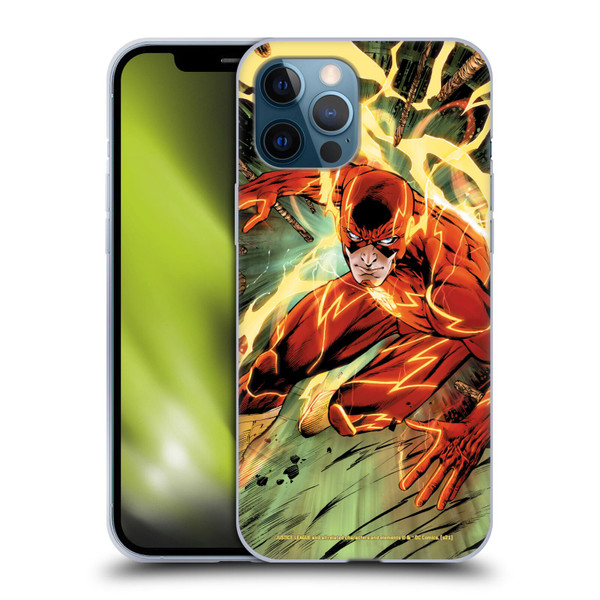 Justice League DC Comics The Flash Comic Book Cover New 52 #9 Soft Gel Case for Apple iPhone 12 Pro Max