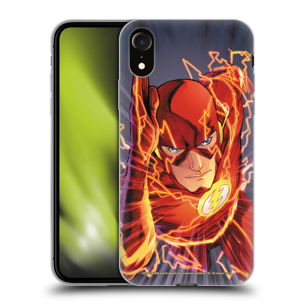 Justice League DC Comics The Flash Comic Book Cover Vol 1 Move Forward Soft Gel Case for Apple iPhone XR