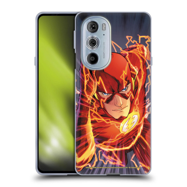 Justice League DC Comics The Flash Comic Book Cover Vol 1 Move Forward Soft Gel Case for Motorola Edge X30