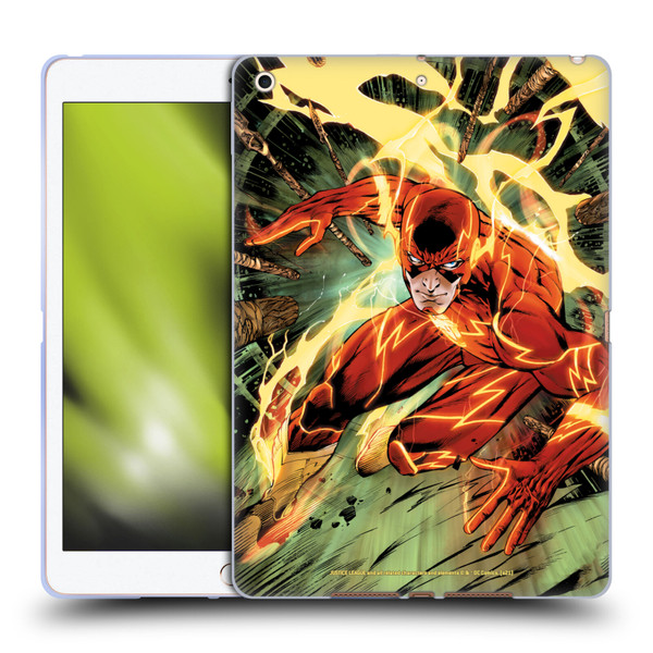 Justice League DC Comics The Flash Comic Book Cover New 52 #9 Soft Gel Case for Apple iPad 10.2 2019/2020/2021