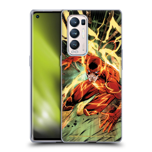 Justice League DC Comics The Flash Comic Book Cover New 52 #9 Soft Gel Case for OPPO Find X3 Neo / Reno5 Pro+ 5G
