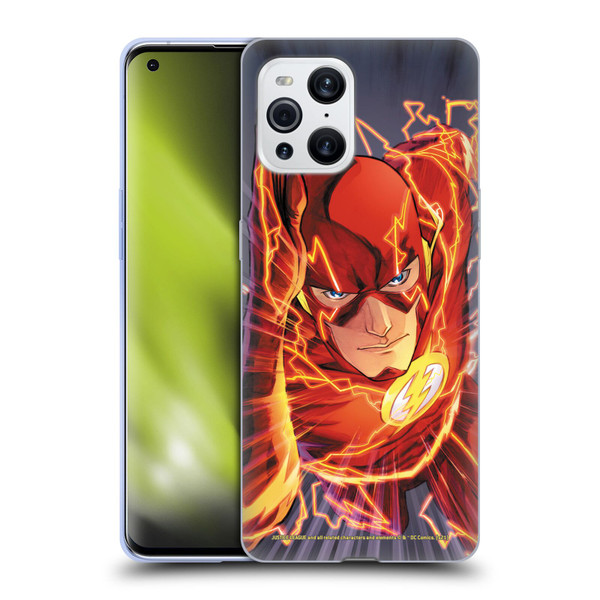 Justice League DC Comics The Flash Comic Book Cover Vol 1 Move Forward Soft Gel Case for OPPO Find X3 / Pro