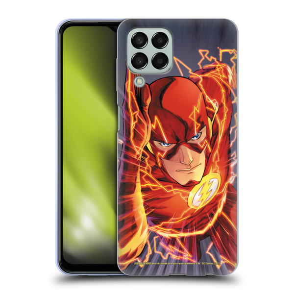 Justice League DC Comics The Flash Comic Book Cover Vol 1 Move Forward Soft Gel Case for Samsung Galaxy M33 (2022)
