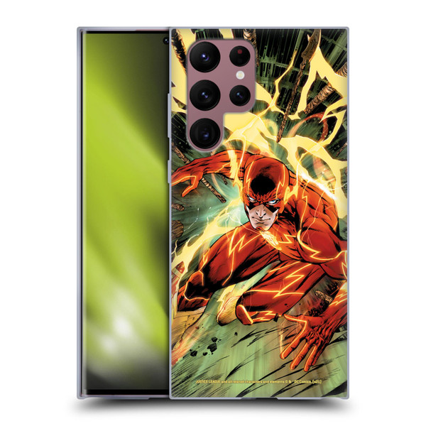 Justice League DC Comics The Flash Comic Book Cover New 52 #9 Soft Gel Case for Samsung Galaxy S22 Ultra 5G
