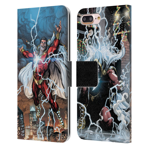 Justice League DC Comics Shazam Comic Book Art Issue #1 Variant 2019 Leather Book Wallet Case Cover For Apple iPhone 7 Plus / iPhone 8 Plus