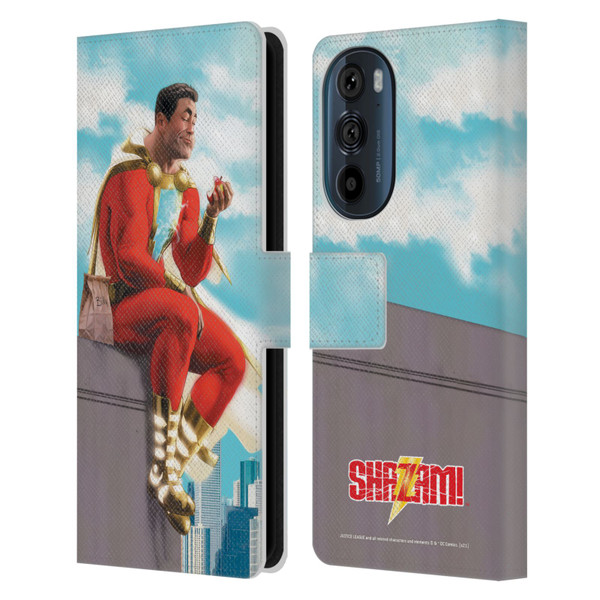 Justice League DC Comics Shazam Comic Book Art Issue #9 Variant 2019 Leather Book Wallet Case Cover For Motorola Edge 30