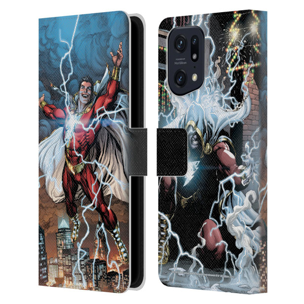 Justice League DC Comics Shazam Comic Book Art Issue #1 Variant 2019 Leather Book Wallet Case Cover For OPPO Find X5