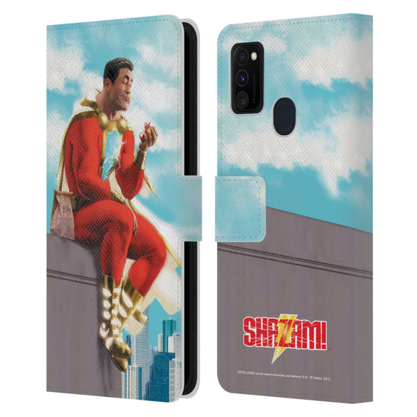 Justice League DC Comics Shazam Comic Book Art Issue #9 Variant 2019 Leather Book Wallet Case Cover For Samsung Galaxy M30s (2019)/M21 (2020)