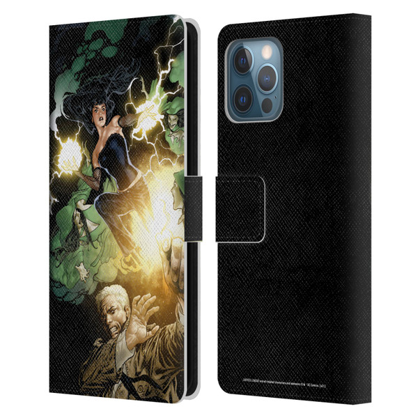 Justice League DC Comics Dark Comic Art Constantine and Zatanna Leather Book Wallet Case Cover For Apple iPhone 12 Pro Max