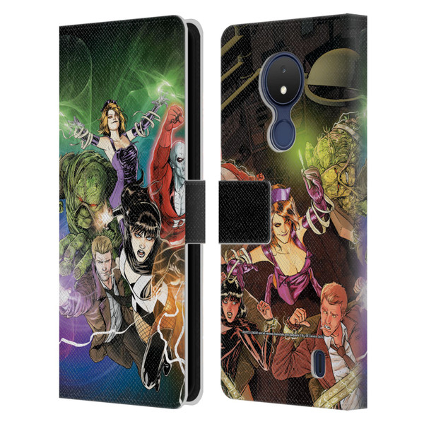 Justice League DC Comics Dark Comic Art #30 Group Leather Book Wallet Case Cover For Nokia C21