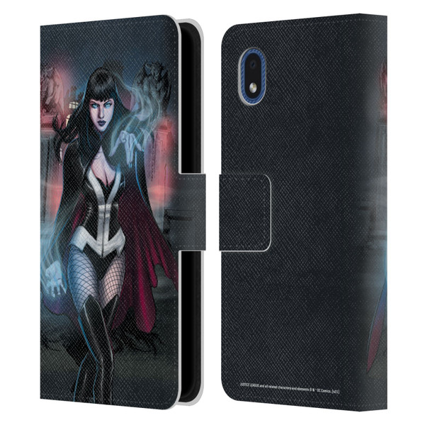 Justice League DC Comics Dark Comic Art Zatanna Futures End #1 Leather Book Wallet Case Cover For Samsung Galaxy A01 Core (2020)