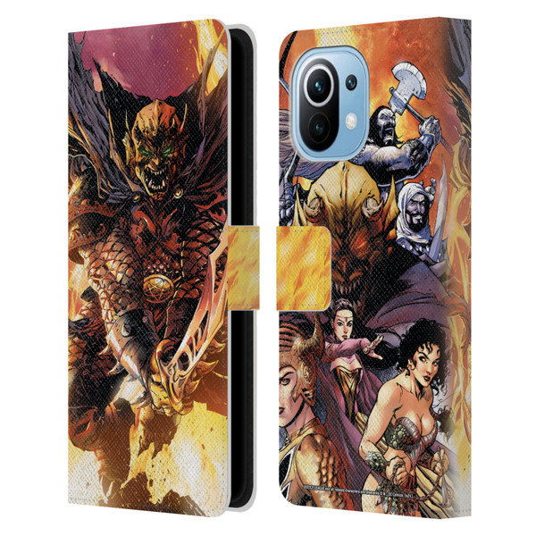 Justice League DC Comics Dark Comic Art Etrigan Demon Knights Leather Book Wallet Case Cover For Xiaomi Mi 11