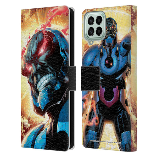 Justice League DC Comics Darkseid Comic Art New 52 #6 Cover Leather Book Wallet Case Cover For Samsung Galaxy M33 (2022)