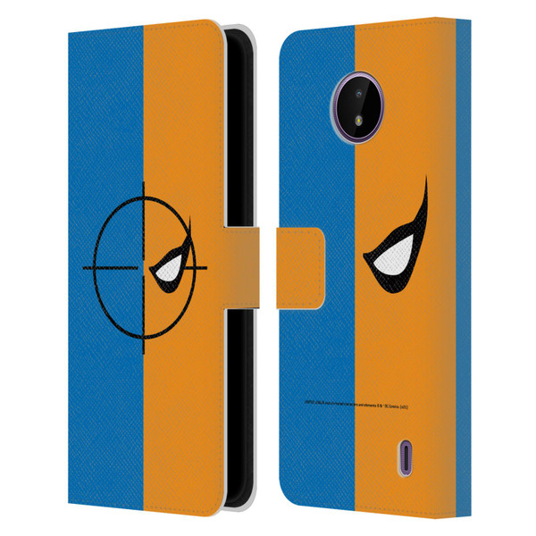 Justice League DC Comics Deathstroke Comic Art Logo Leather Book Wallet Case Cover For Nokia C10 / C20