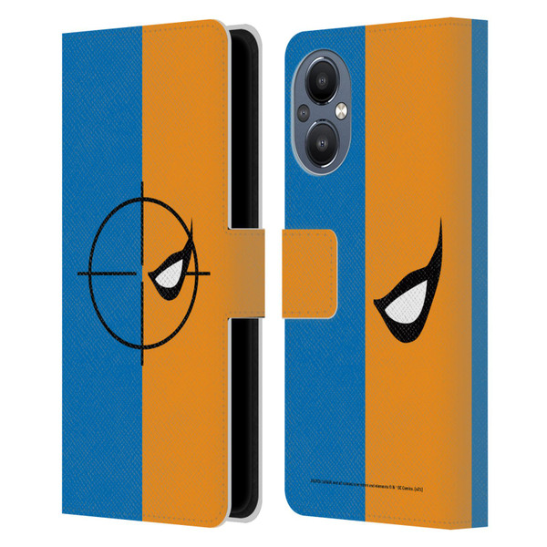 Justice League DC Comics Deathstroke Comic Art Logo Leather Book Wallet Case Cover For OnePlus Nord N20 5G