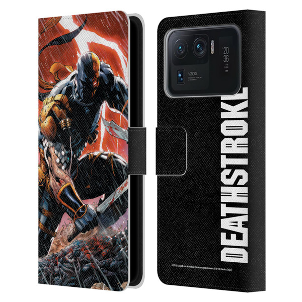 Justice League DC Comics Deathstroke Comic Art Vol. 1 Gods Of War Leather Book Wallet Case Cover For Xiaomi Mi 11 Ultra