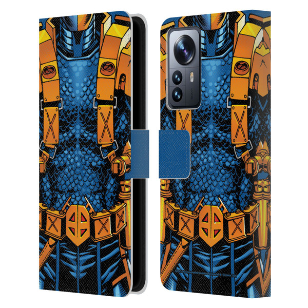 Justice League DC Comics Deathstroke Comic Art New 52 Costume Leather Book Wallet Case Cover For Xiaomi 12 Pro