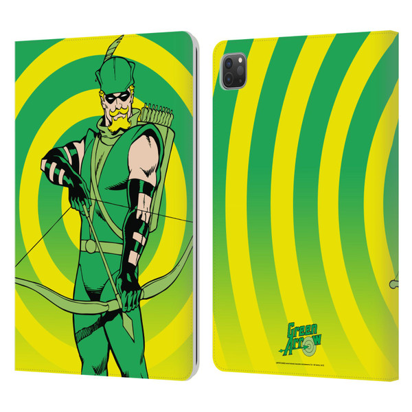 Justice League DC Comics Green Arrow Comic Art Classic Leather Book Wallet Case Cover For Apple iPad Pro 11 2020 / 2021 / 2022