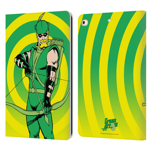 Justice League DC Comics Green Arrow Comic Art Classic Leather Book Wallet Case Cover For Apple iPad 9.7 2017 / iPad 9.7 2018
