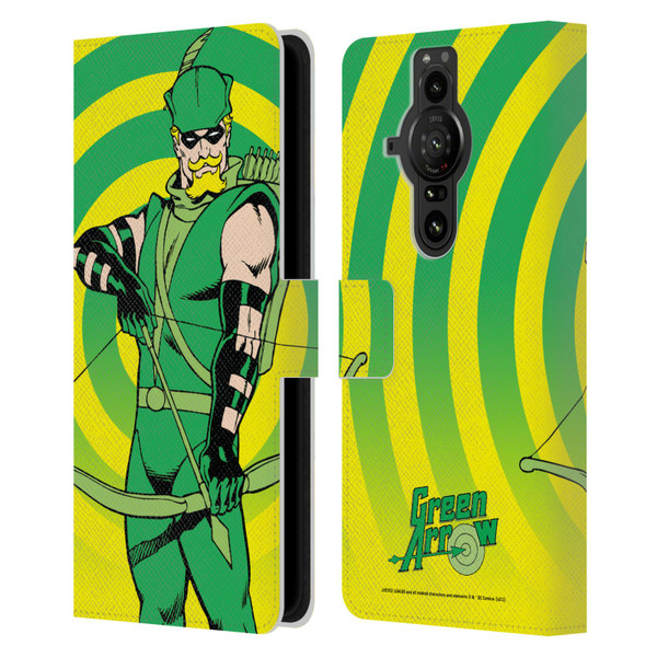 Justice League DC Comics Green Arrow Comic Art Classic Leather Book Wallet Case Cover For Sony Xperia Pro-I