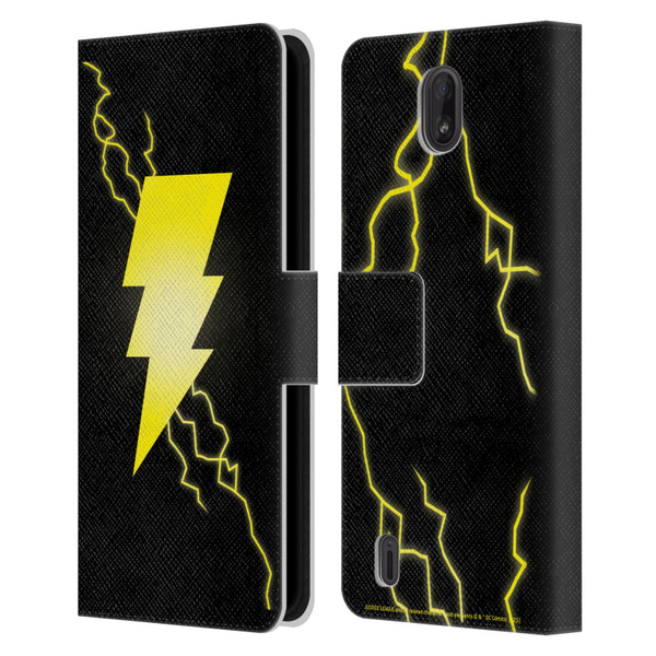 Justice League DC Comics Shazam Black Adam Classic Logo Leather Book Wallet Case Cover For Nokia C01 Plus/C1 2nd Edition