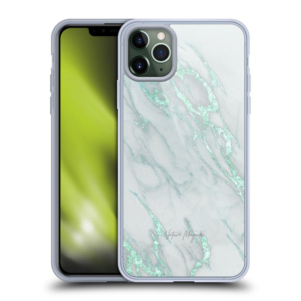 Nature Magick Marble Metallics Teal Soft Gel Case for Apple iPhone 11 Pro Max