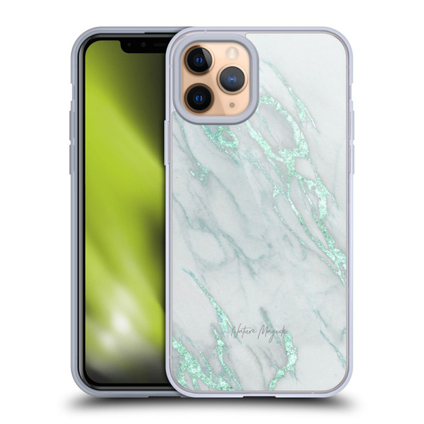 Nature Magick Marble Metallics Teal Soft Gel Case for Apple iPhone 11 Pro