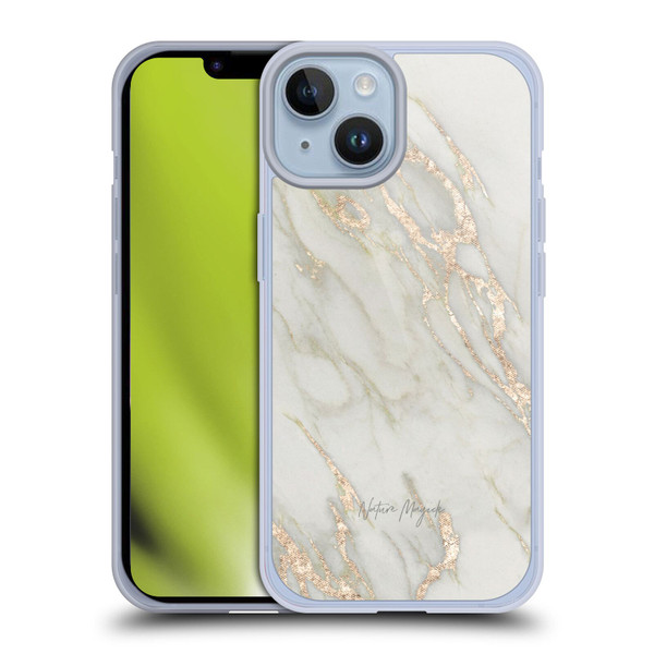 Nature Magick Marble Metallics Gold Soft Gel Case for Apple iPhone 14