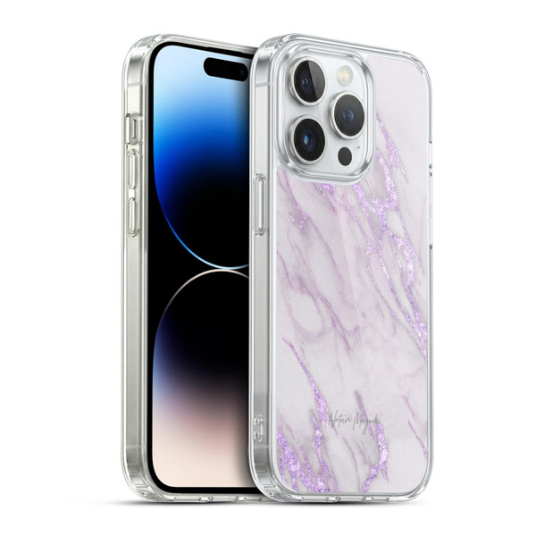 Nature Magick Marble Metallics Purple Soft Gel Case for Apple iPhone 14 Pro & MagSafe