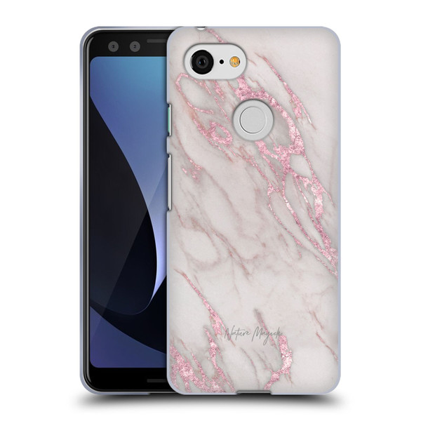 Nature Magick Marble Metallics Pink Soft Gel Case for Google Pixel 3