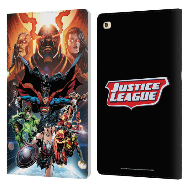 Justice League DC Comics Comic Book Covers #10 Darkseid War Leather Book Wallet Case Cover For Apple iPad mini 4