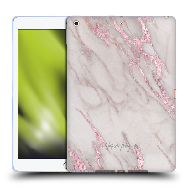 Nature Magick Marble Metallics Pink Soft Gel Case for Apple iPad 10.2 2019/2020/2021