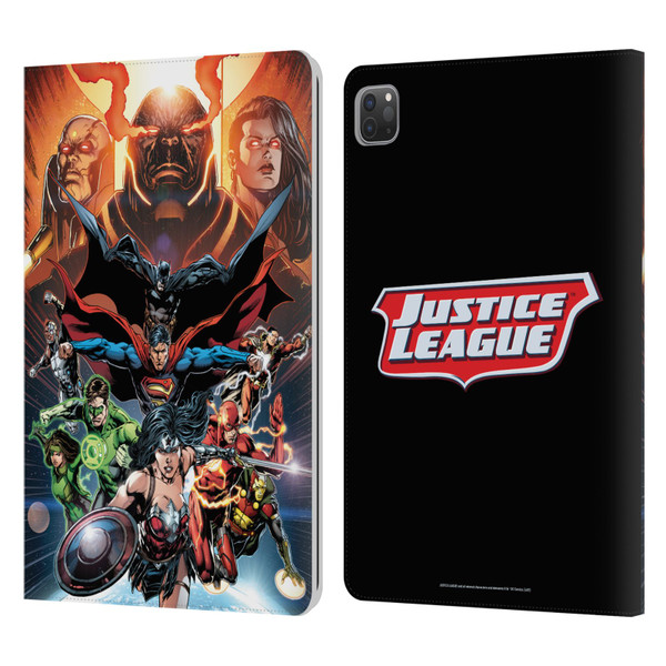Justice League DC Comics Comic Book Covers #10 Darkseid War Leather Book Wallet Case Cover For Apple iPad Pro 11 2020 / 2021 / 2022
