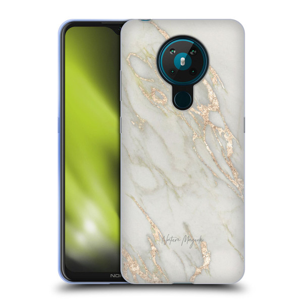 Nature Magick Marble Metallics Gold Soft Gel Case for Nokia 5.3