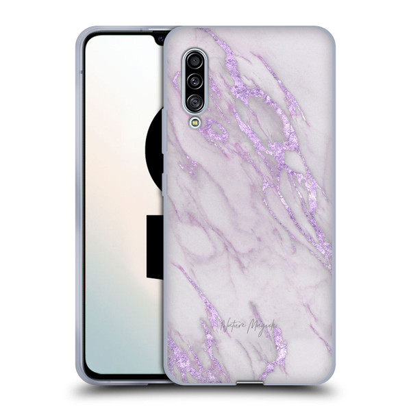 Nature Magick Marble Metallics Purple Soft Gel Case for Samsung Galaxy A90 5G (2019)