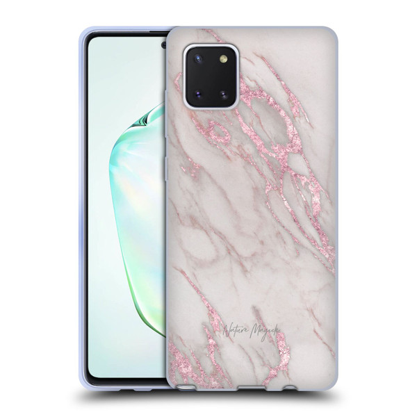 Nature Magick Marble Metallics Pink Soft Gel Case for Samsung Galaxy Note10 Lite