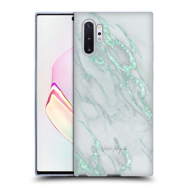 Nature Magick Marble Metallics Teal Soft Gel Case for Samsung Galaxy Note10+
