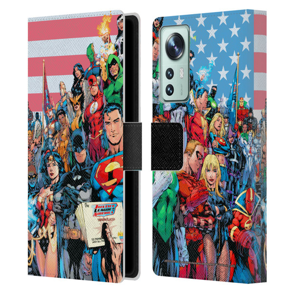 Justice League DC Comics Comic Book Covers Of America #1 Leather Book Wallet Case Cover For Xiaomi 12