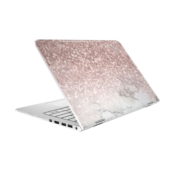 Nature Magick Rose Gold Marble Glitter Sparkling Rose Gold Vinyl Sticker Skin Decal Cover for HP Spectre Pro X360 G2