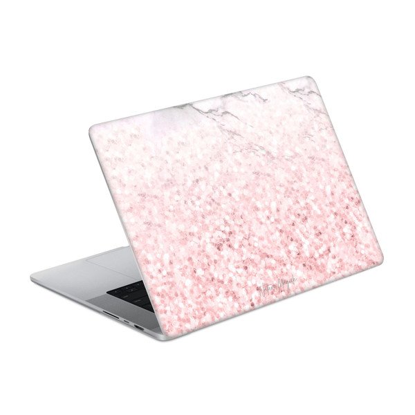 Nature Magick Rose Gold Marble Glitter Blush Sparkle 2 Vinyl Sticker Skin Decal Cover for Apple MacBook Pro 14" A2442