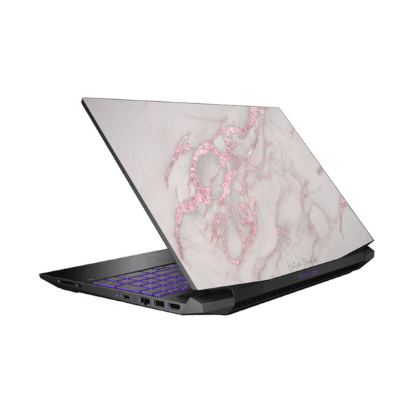 Nature Magick Marble Metallics Pink Vinyl Sticker Skin Decal Cover for HP Pavilion 15.6" 15-dk0047TX
