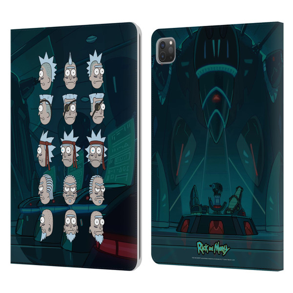 Rick And Morty Season 3 Character Art Seal Team Ricks Leather Book Wallet Case Cover For Apple iPad Pro 11 2020 / 2021 / 2022