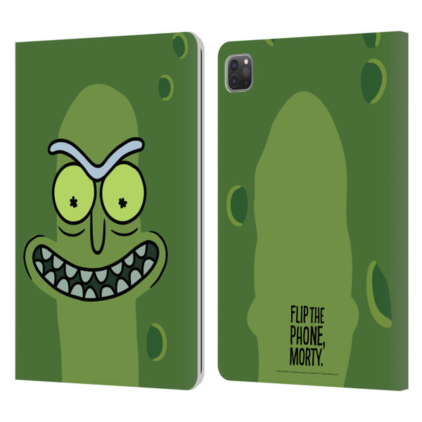 Rick And Morty Season 3 Graphics Pickle Rick Leather Book Wallet Case Cover For Apple iPad Pro 11 2020 / 2021 / 2022