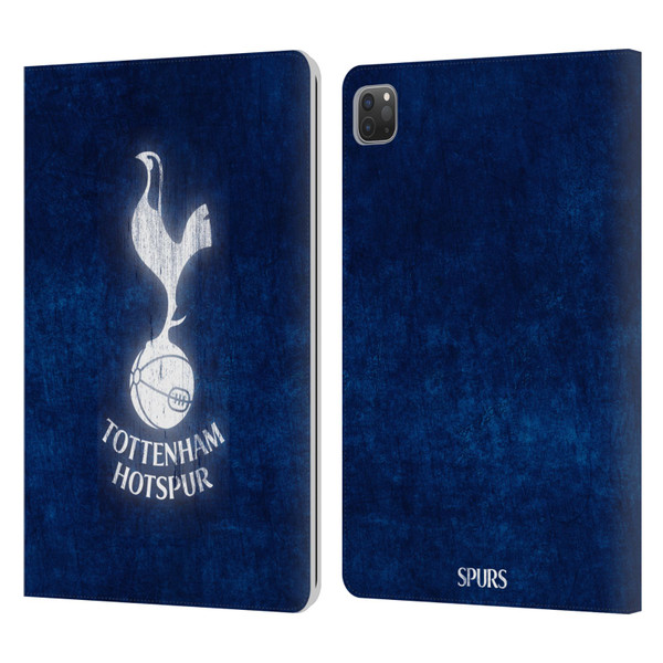 Tottenham Hotspur F.C. Badge Distressed Leather Book Wallet Case Cover For Apple iPad Pro 11 2020 / 2021 / 2022