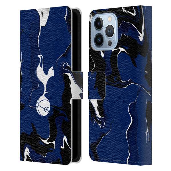 Tottenham Hotspur F.C. Badge Marble Leather Book Wallet Case Cover For Apple iPhone 13 Pro Max