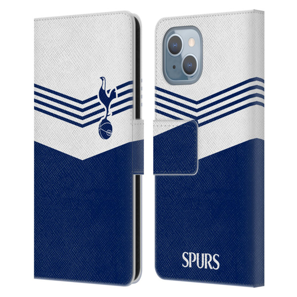 Tottenham Hotspur F.C. Badge 1978 Stripes Leather Book Wallet Case Cover For Apple iPhone 14